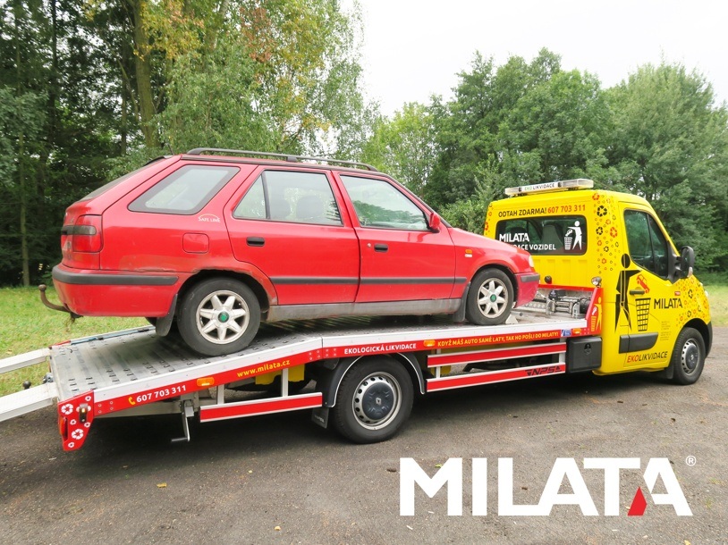 Likvidace autovraku ze Stěbořic